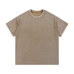 340G Vintage Wash Waffle Knit Relaxed Fit T-Shirt