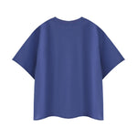 Snowflake Washed Raw Edge Boxy Cropped Tee