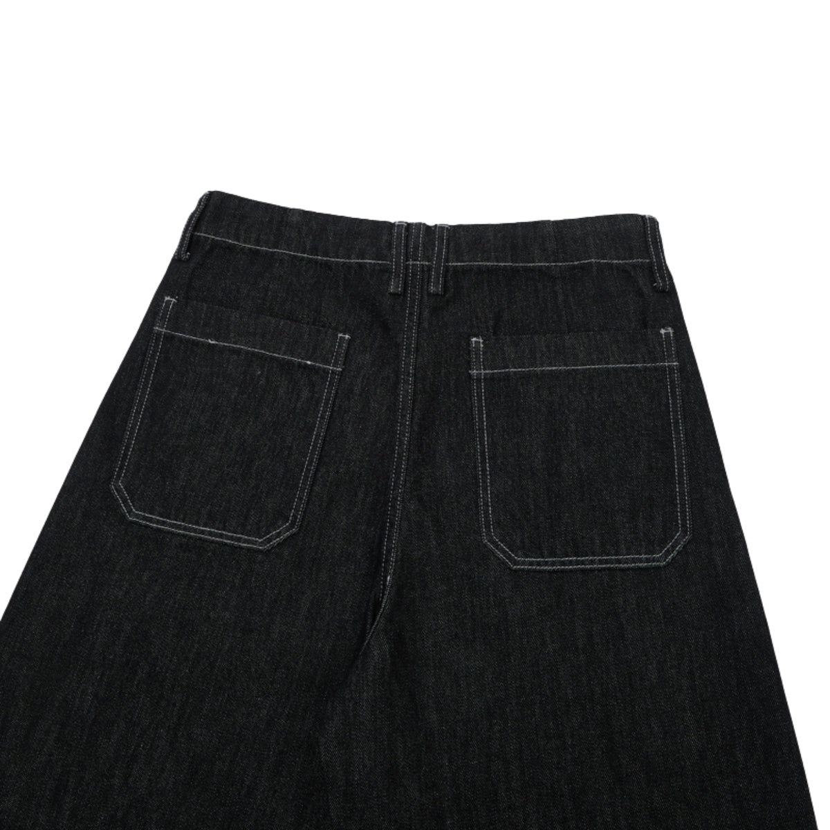 High-Waist A-Line Denim Cropped Shorts