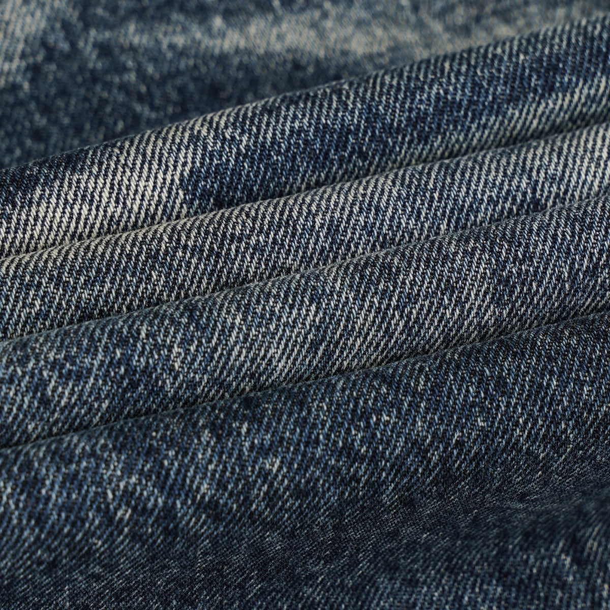 Blue Washed Baggy Cat Whisker Jeans
