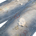 Smoke Rise Paint Splatter Ripped Jeans