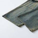 Wide Leg Cargo Denim Pants-INNBLAC Fashion Apparel