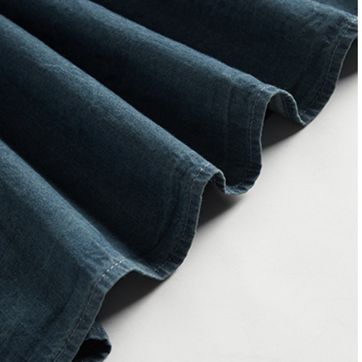 Spaghetti Strap Tiered Denim Midi Dress