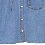 Women's Denim Shirt Stylish Blouse Layered Design Top