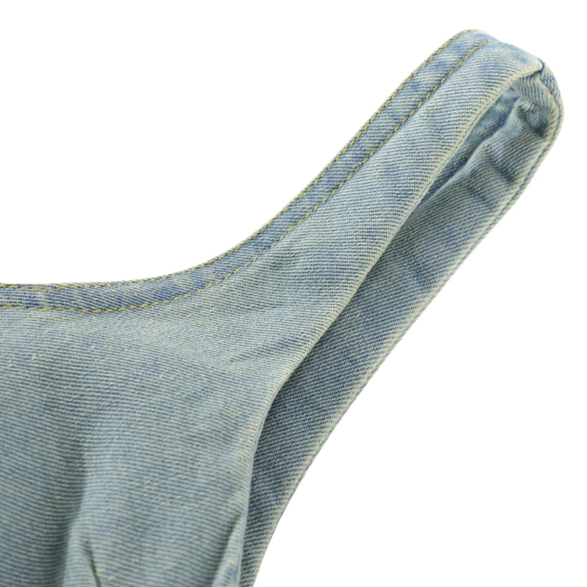 Vintage Washed Denim Slip Mididress