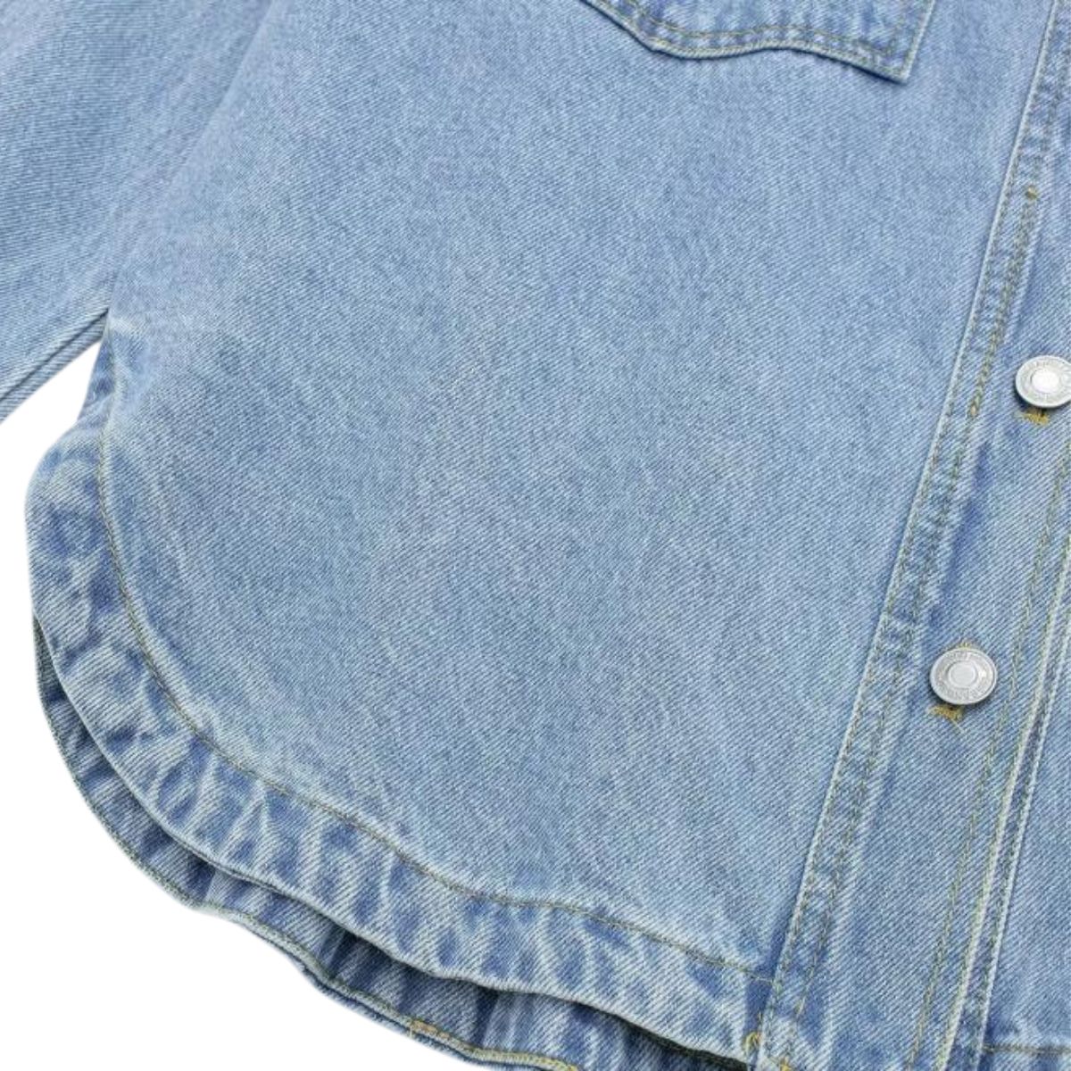 Fashion Lapel Long-sleeved Denim Shirt Jacket