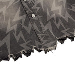 Loose Lighting Pattern Hip-hop Designer Denim Jacket