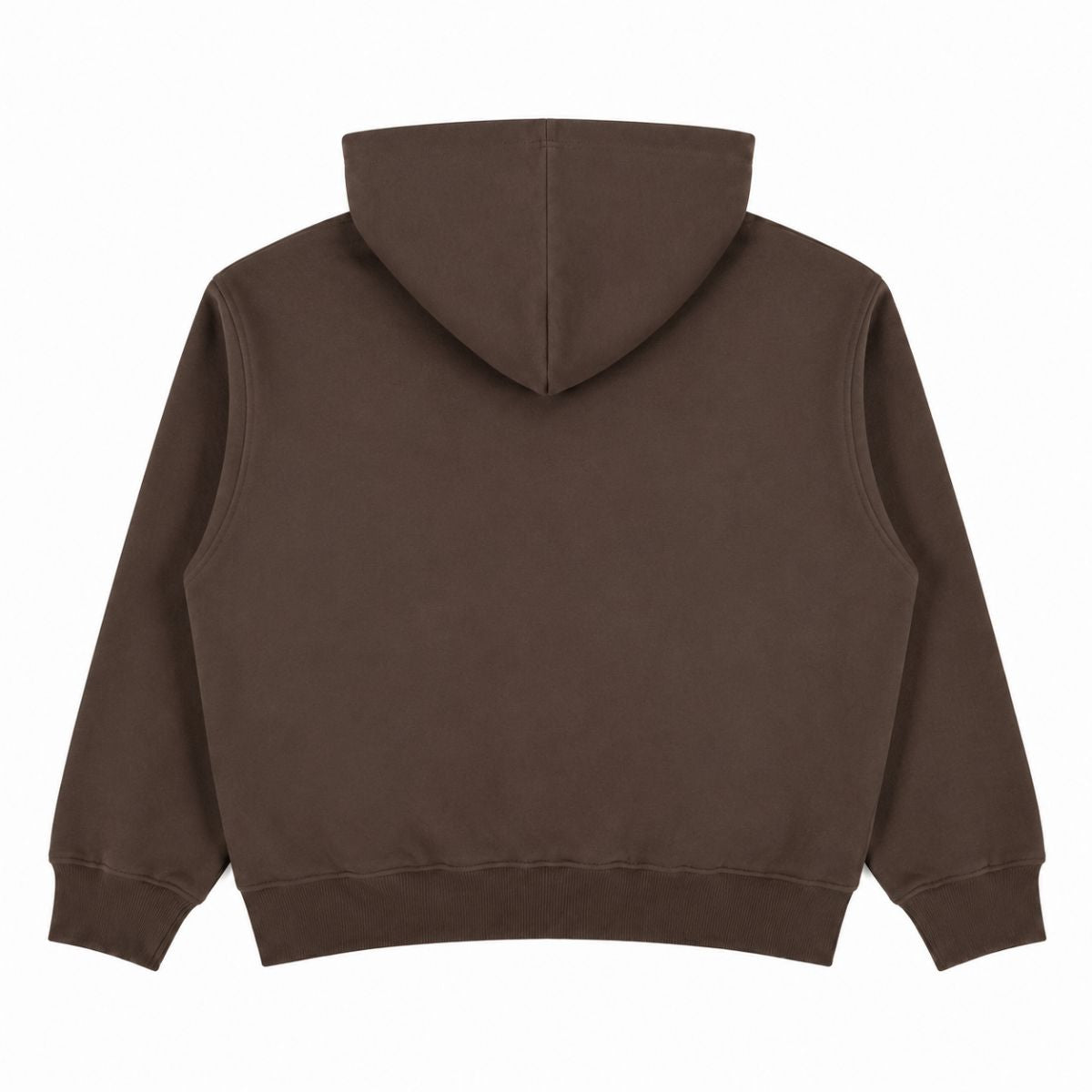 Boxy Cropped 340G Thermal Fleece Zip Hoodie