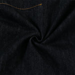Men's Curved Crescent Denim Pants â€?Loose Wide-Leg Street Style