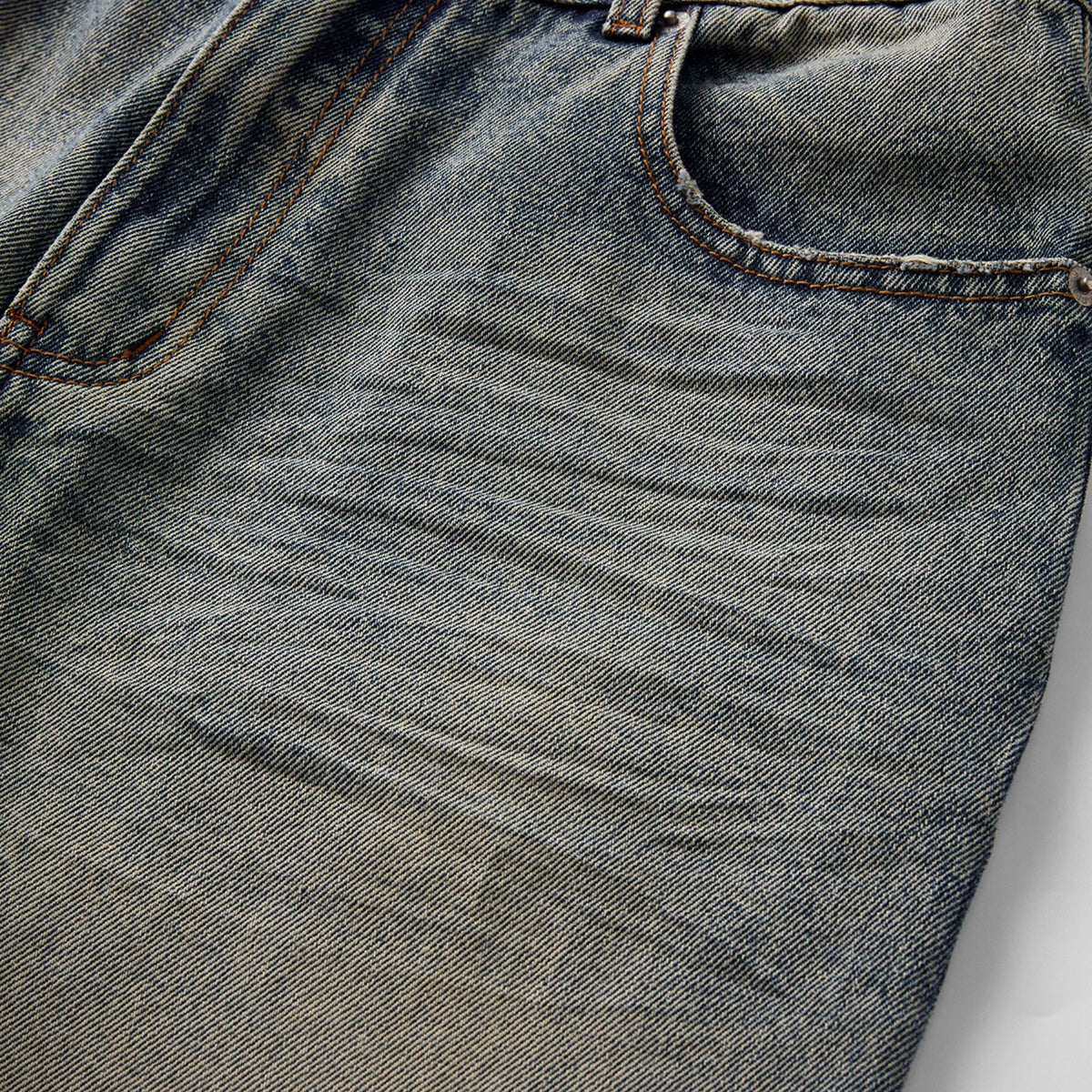 Muddy Washed Whiskers Bootcut Jeans-INNBLAC Fashion Apparel