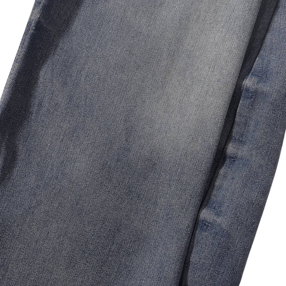 Vintage Washed Curved-Leg Denim Jeans