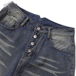Vintage Frost Wash Button Fly Denim Shorts