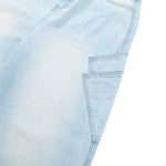 Faded Bleach Geometric-Pocket Baggy Jeans