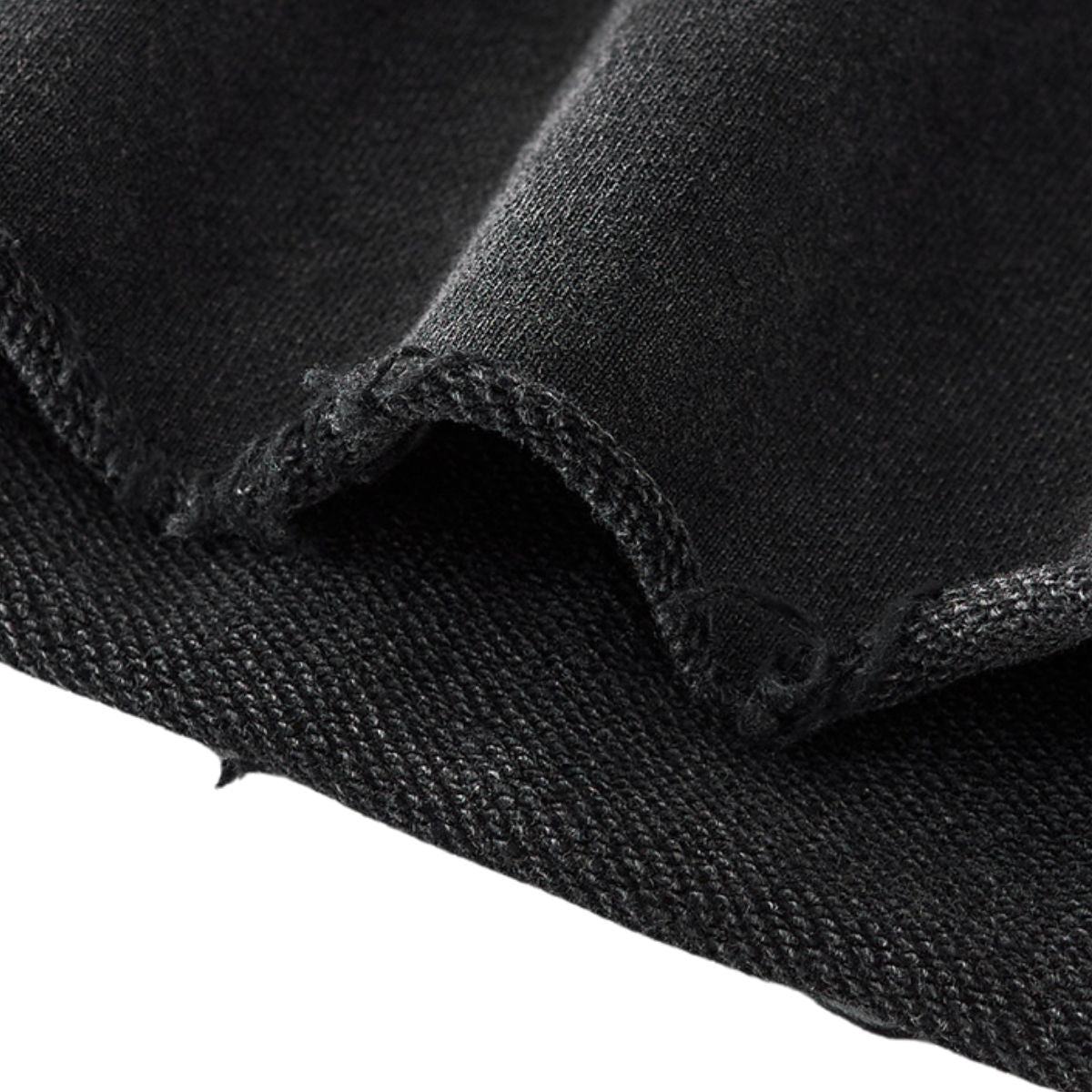 Raw Edge Boxy Washed Cotton Hoodie