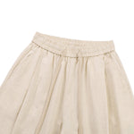 Solid Tint Linen-Blend Barrel Pants