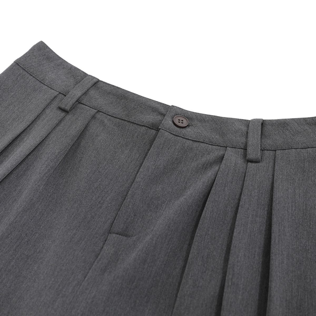 Vintage Pleated Wide Leg Cropped Trousers