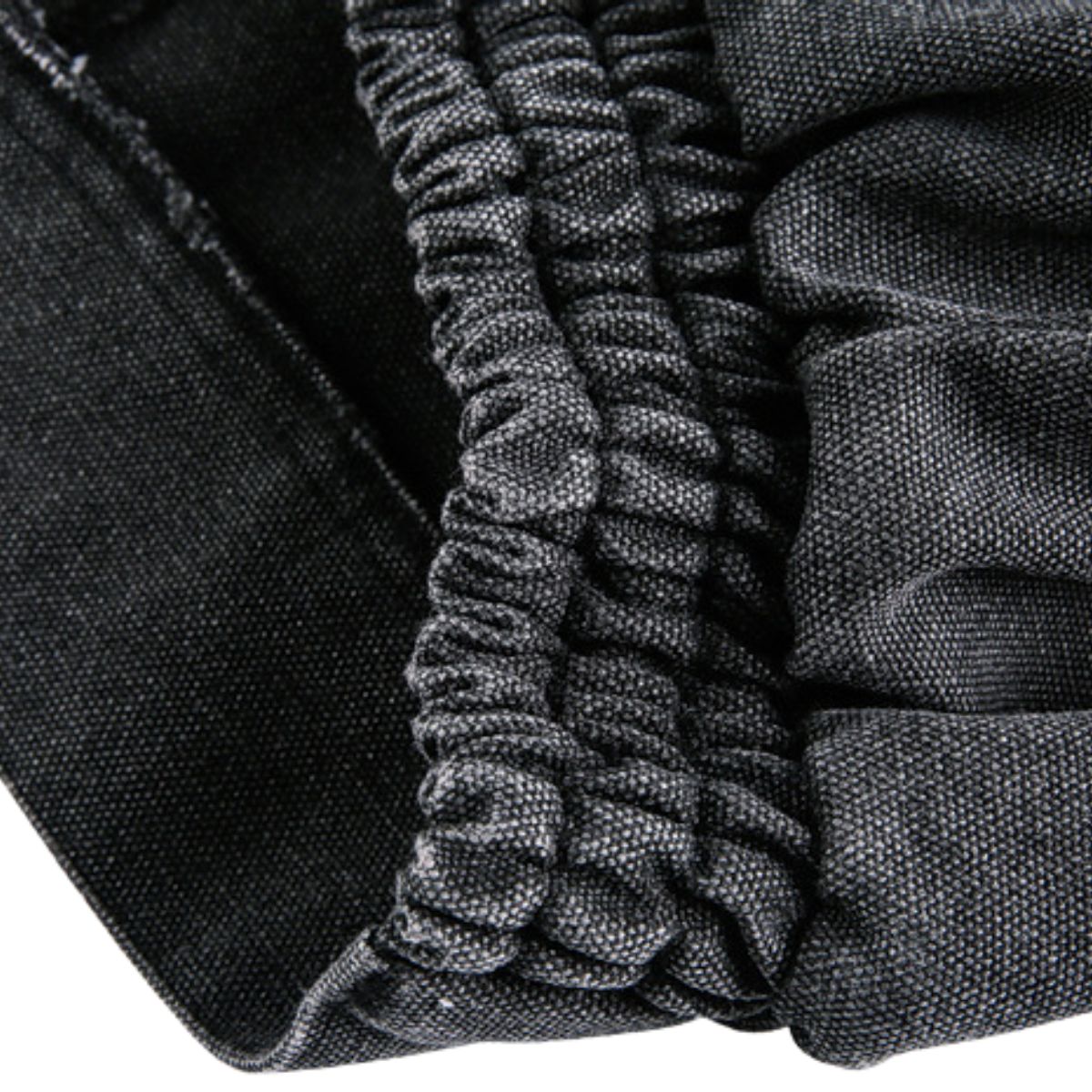 Vintage Washed Distressed Dropped Shoulder Workwear Multi-pocket Denim Jacket