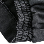 Vintage Washed Distressed Dropped Shoulder Workwear Multi-pocket Denim Jacket