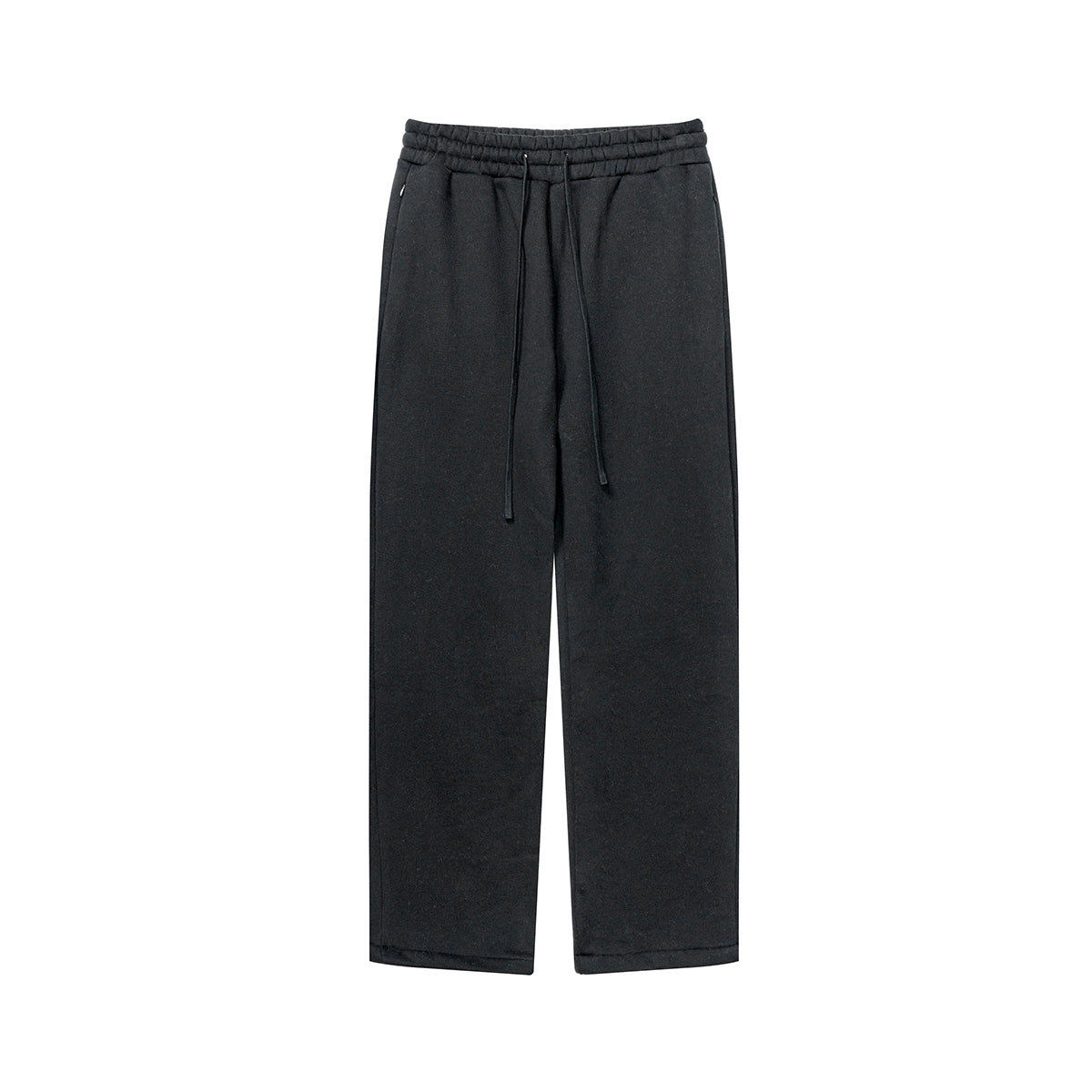 Solid Color Plush Lining Baggy Sweatpants-INNBLAC Fashion Apparel