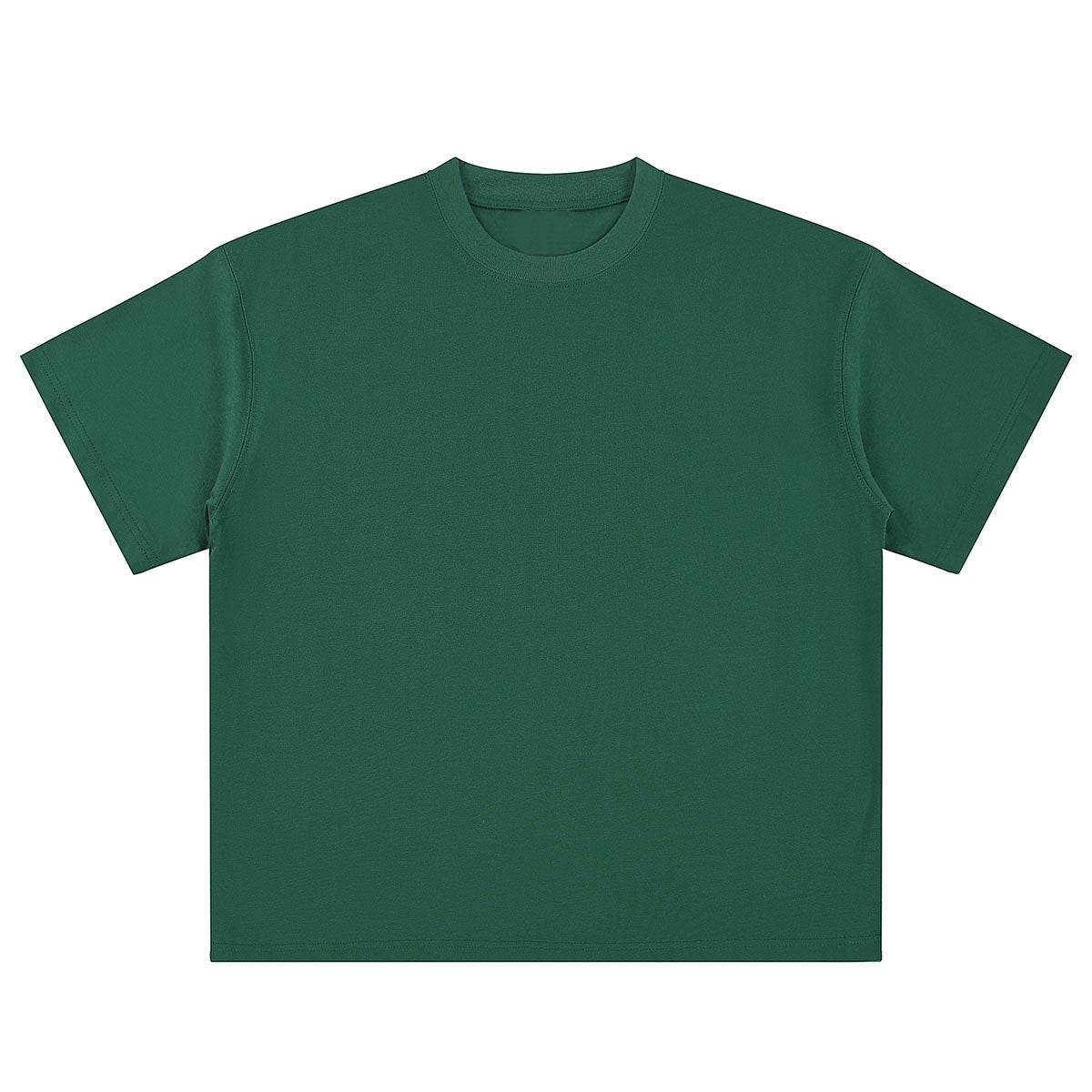 Relaxed Fit Boxy Solid Color Minimal Tee