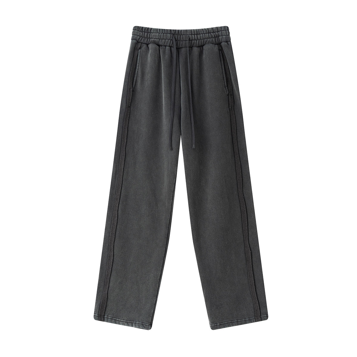 Straight Leg Fleece Deconstructed Sweatpants