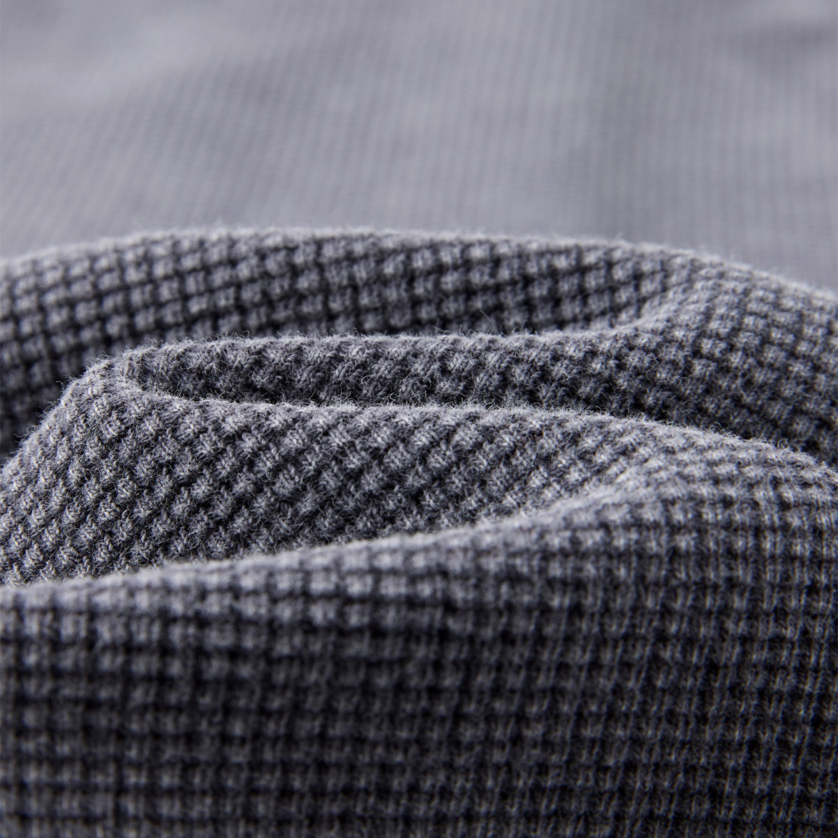 Boxy Waffle Washed Distressed Raglan Tee