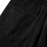 Distressed Black Ripped Flared Jeans