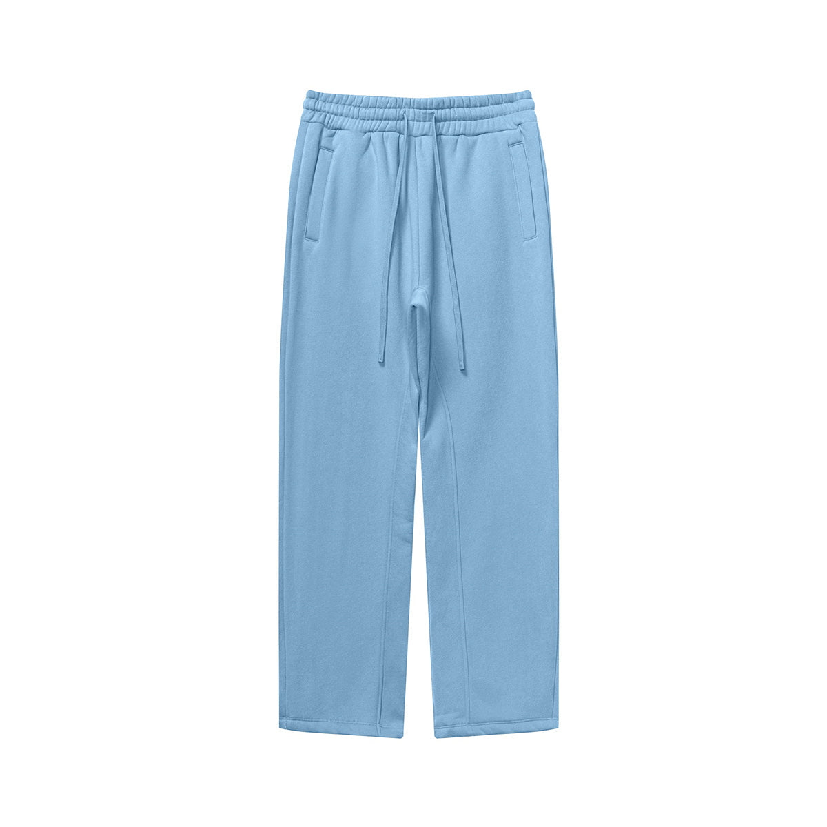 Solid Color Plush Lining Sweatpants-INNBLAC Fashion Apparel