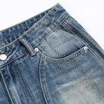 Washed Barrel-Leg Jeans-INNBLAC Fashion Apparel