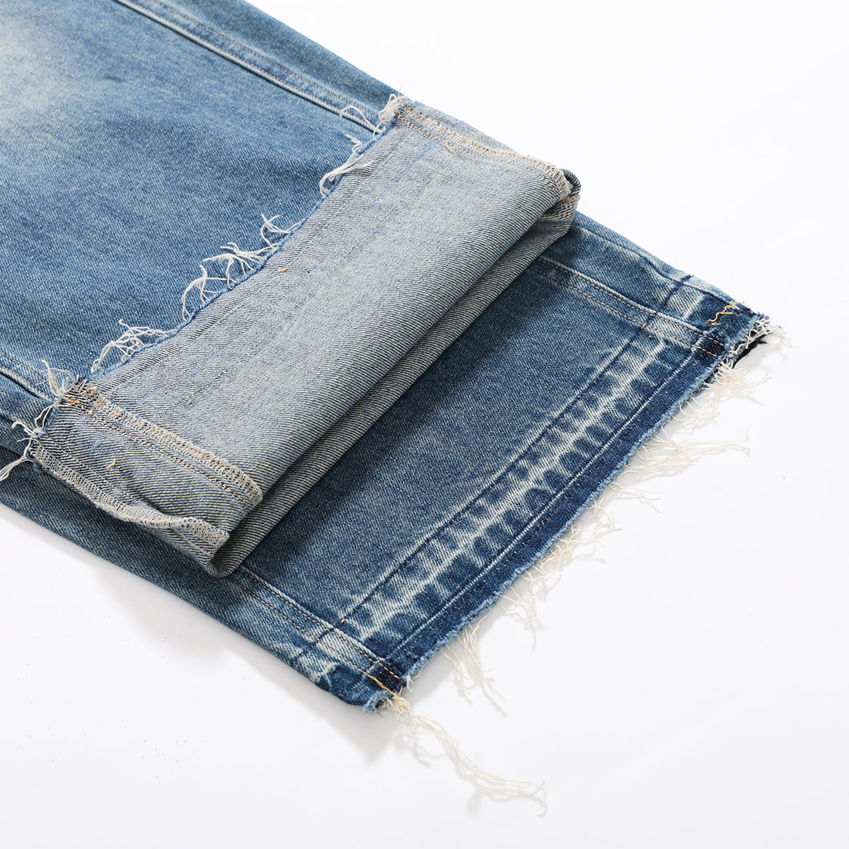 Washed Barrel-Leg Jeans-INNBLAC Fashion Apparel