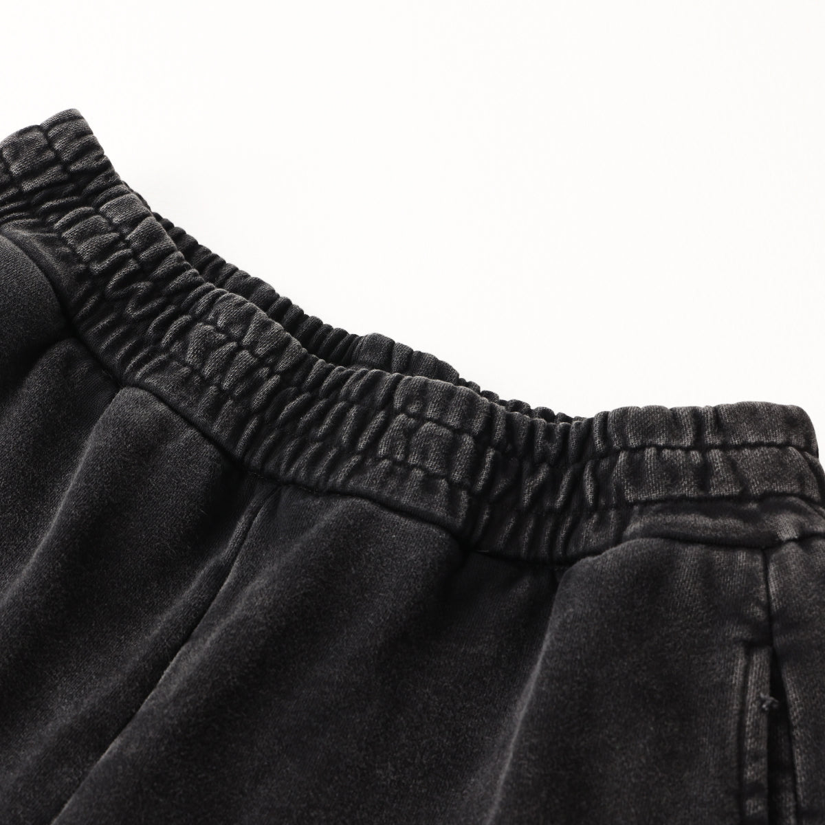 Stone-Wash Side Seam Distressed Sweatpants