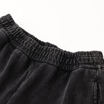 Stone-Wash Side Seam Distressed Sweatpants