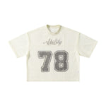 Retro Football Mesh Cropped Athletic Jersey 78