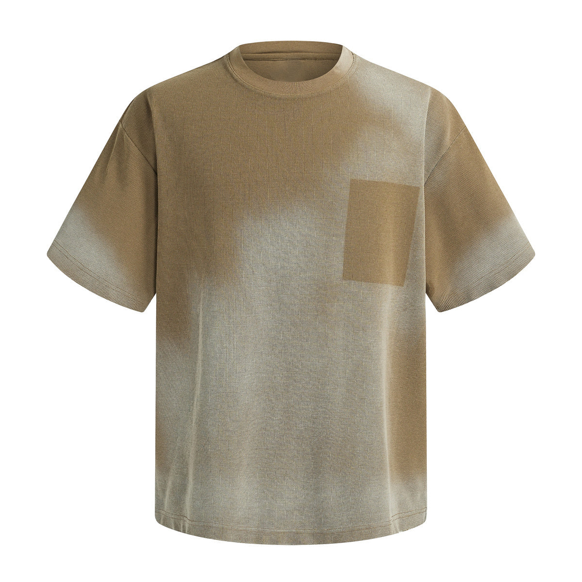 Gradient Fade Oversized Pocket Streetwear Tee