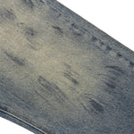 Faded Blue Vintage-Sanded Wide-Leg Jeans