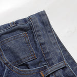 Vintage Washed Distressed Faded Denim Shorts