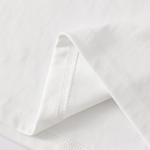 Curved Side Splice Contrast Panel Graphic Tee