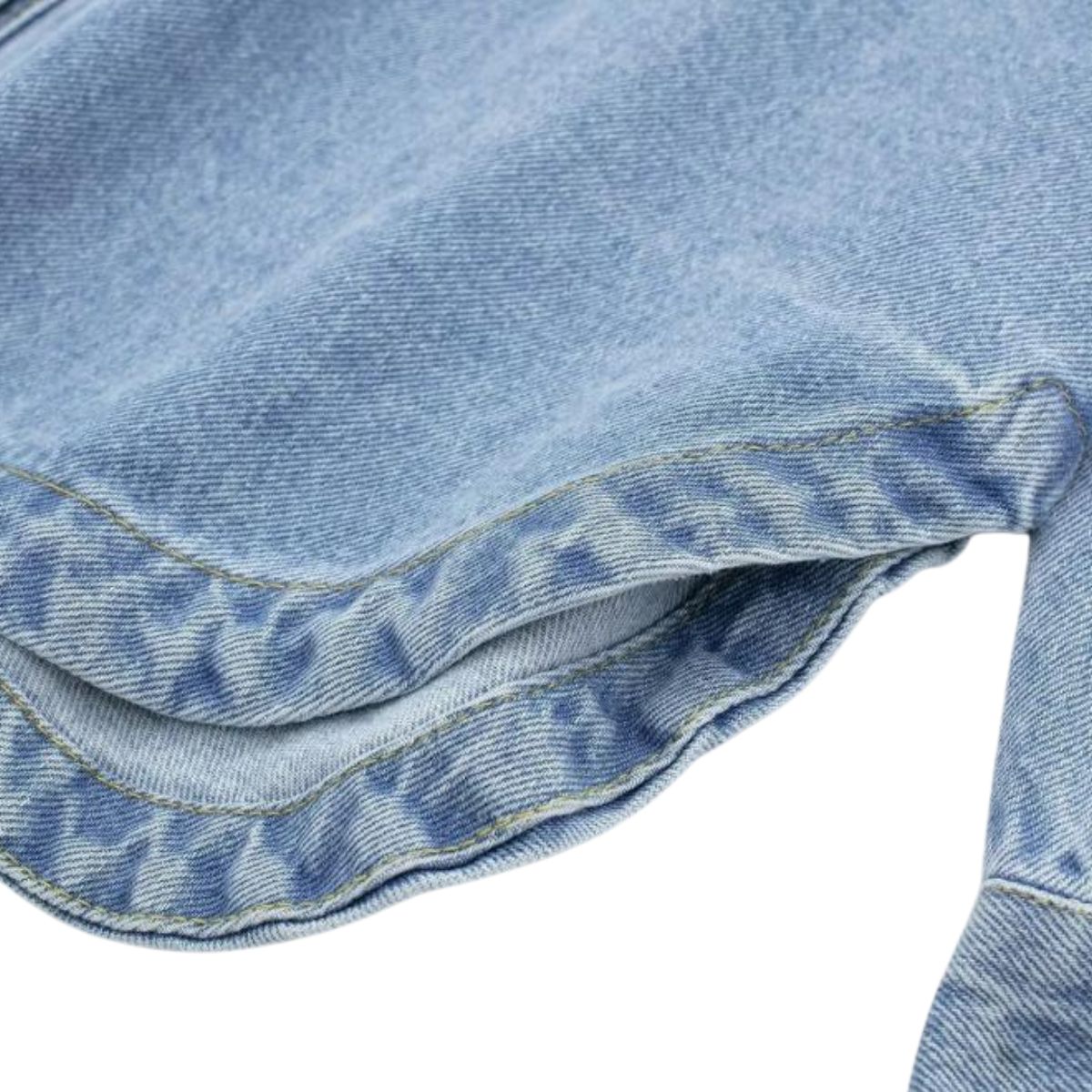Fashion Lapel Long-sleeved Denim Shirt Jacket