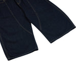 Patchwork Wide-Leg Cropped Denim Jeans