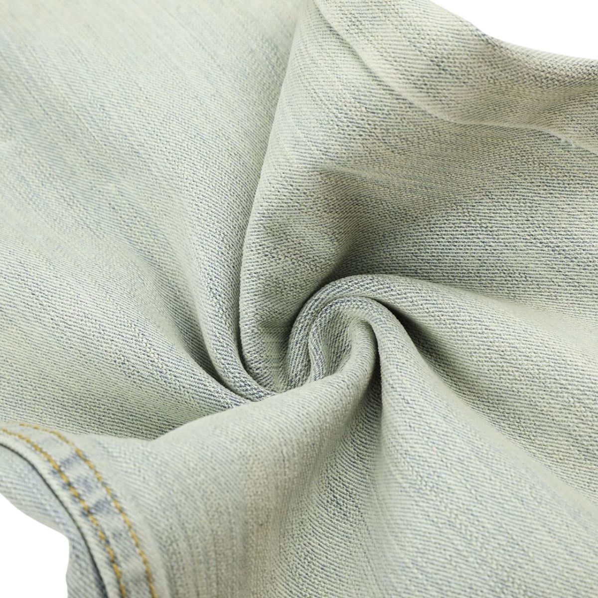 Vintage Light Wash Wide Leg Slub Denim Jeans