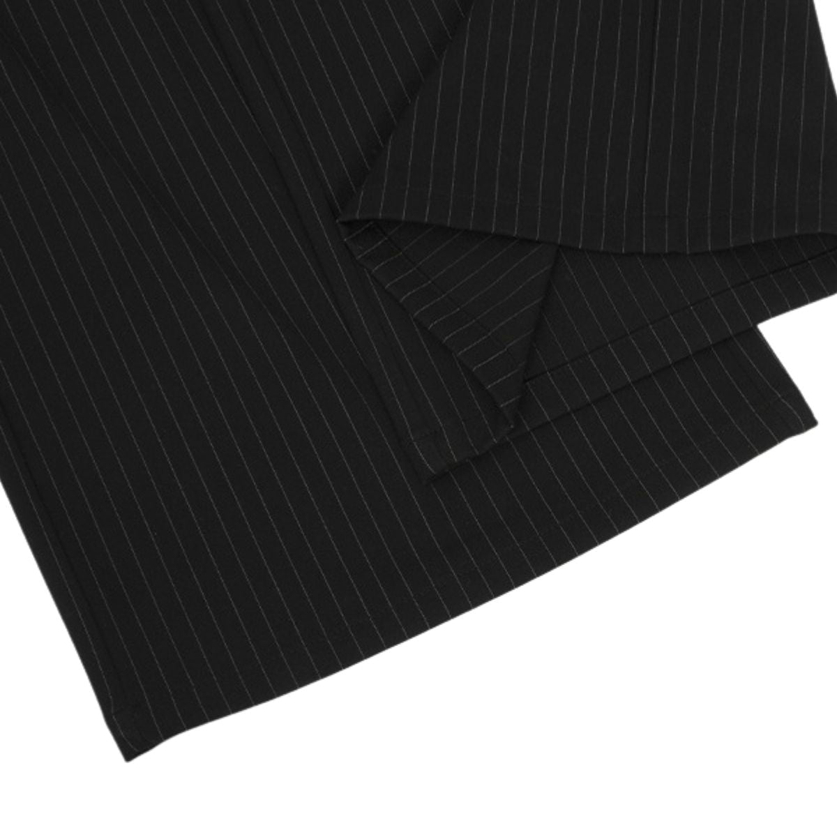 Washed Stripe Plaid Belt Relaxed Pants