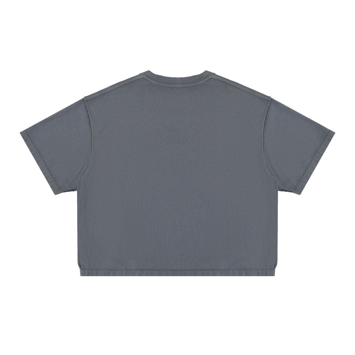 275G Heavyweight Cotton Coverstitch Cropped Tee