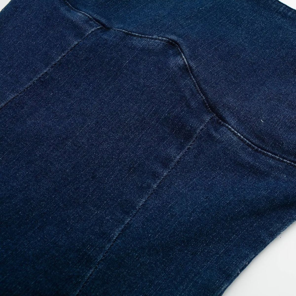 Split U Neck Denim Cami Maxi Dress
