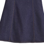 Flutter Sleeve A-Line Denim Minidress
