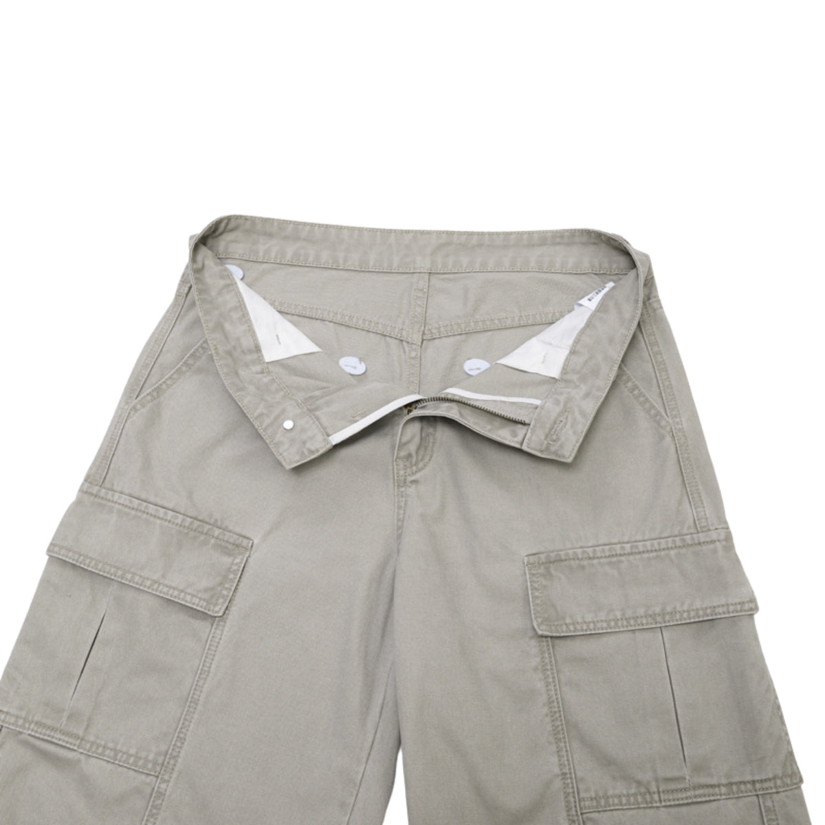 Vintage Washed Distressed Multi-Pocket Cargo Shorts