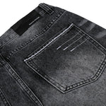 Vintage Washed Black Flared Denim Jeans