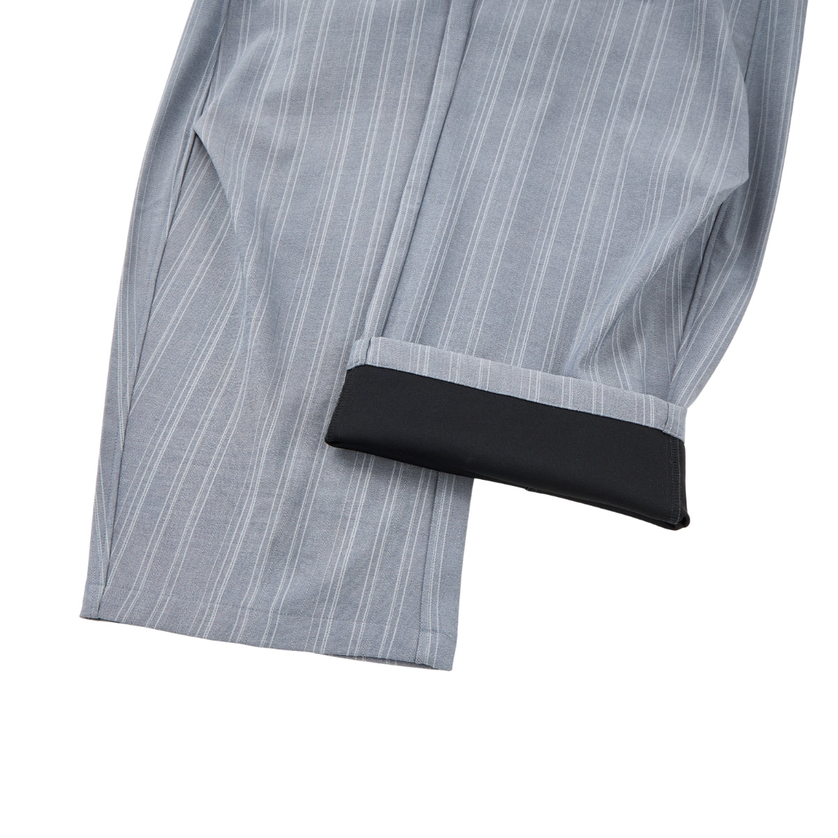 Vintage American Stripe Wide-Leg Curved Trousers