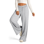 Women's Drawstring High Waist Wide Leg Pants Casual Comfy Trousers