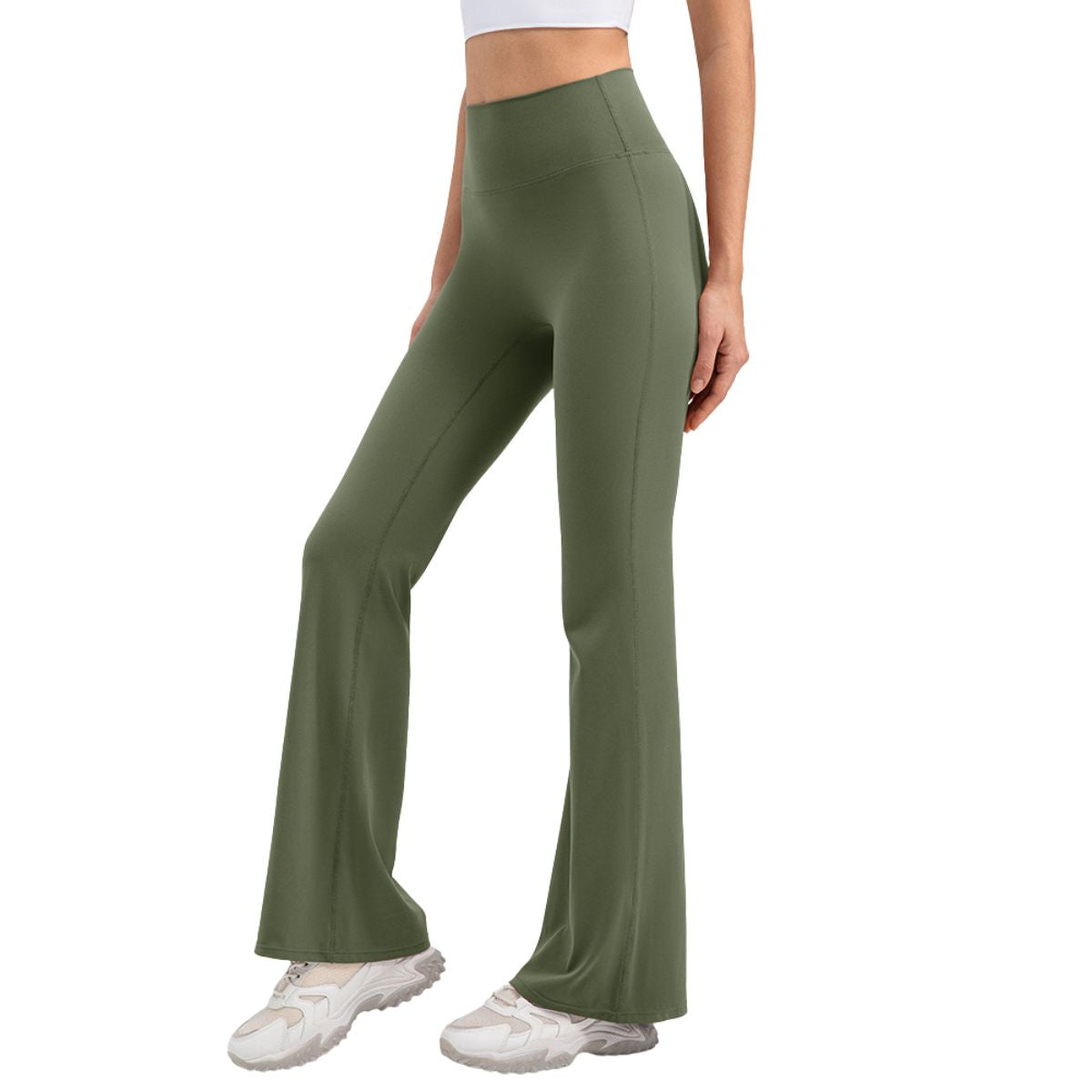 High Waist Micro Flare Yoga Pants for Women Moisture-Wicking Butt Lifting Gym & Yoga Leggings