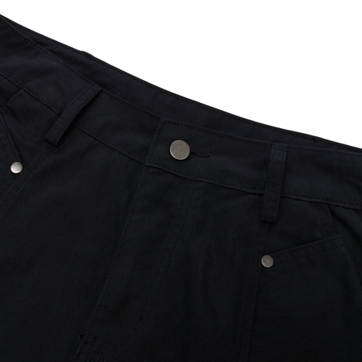 Rivet Detail Baggy Bermuda Cargo Streetwear Denim Pants Shorts